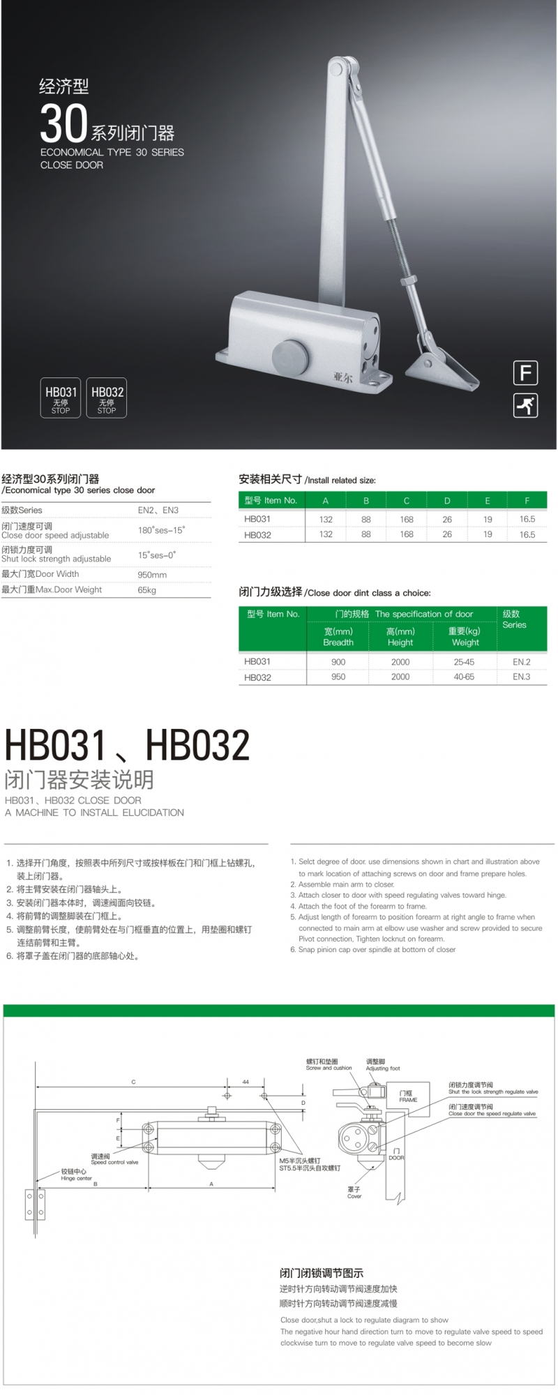 上海门窗五金经济型闭门器